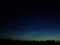 noctilucent clouds near everett wa 2009