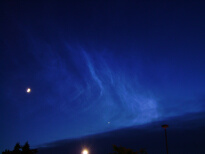 noctilucent clouds over Everett Wa