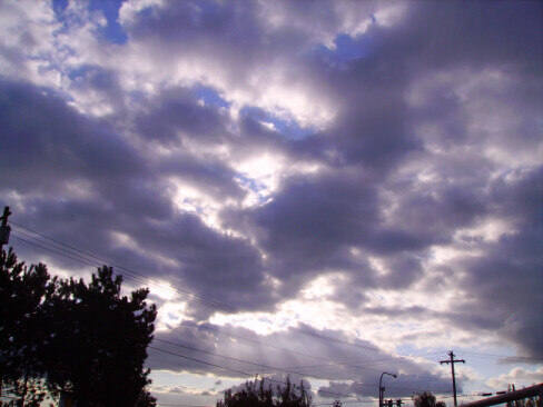 strange face in the clouds
