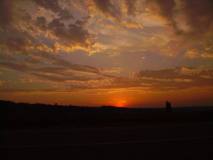 red sunset